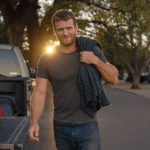 A One-Day Jober walking home at the end of a paid day in Austin